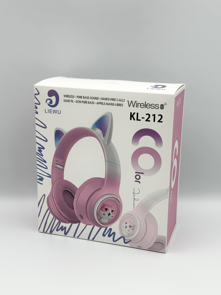 В-120 Наушники Wireless KL-212  с ушками, детские